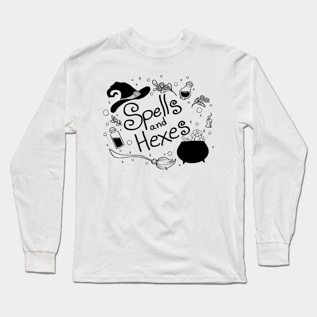 Spells and Hexes Long Sleeve T-Shirt by Redheadkls